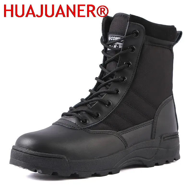 

Tactical Military Boots Men Boots Special Force Desert Combat Army Boots Outdoor Hiking Boots Ankle Shoes Men Work Safty Shoes