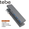Tebe Dual USB-C Hub 6 IN 2 Type-c to 4K HDMI-Adapter Thunderbol USB C Multi USB 3.0 Fast PD Charging Splitter for Macbook Lenovo 1