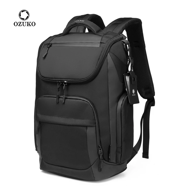 OZUKO Mochila Viaje Cabina 42x28*8 Capacity Waterproof Backpacks 15.6 Laptop Backpack Travel Business Male USB Charging Bag - Vimarsana News
