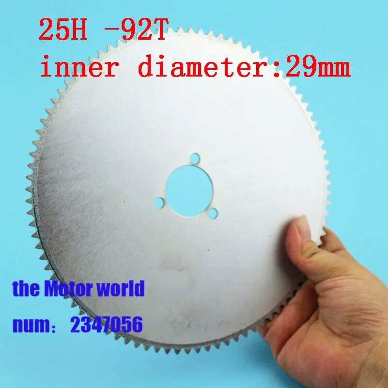 25H 29Mm 92T Dente Pignone Elettrico Mini Moto Atv Quad Dirt Pit Pocket Bike Chopper 49Cc 62 64