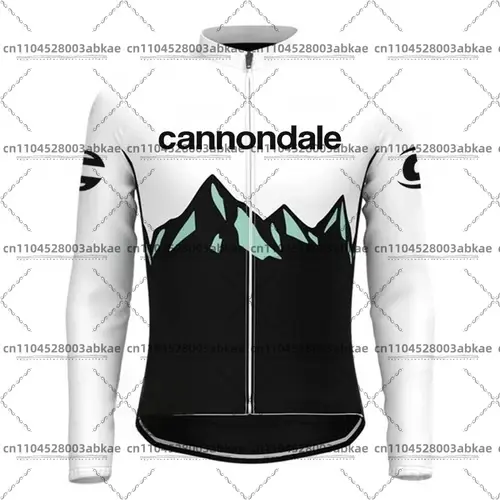 Cannondale Men's Long Sleeve Thin Cycling Jersey Spring and Autumn Anti-UV Mesh Mountain Bike Clothing - Image 5