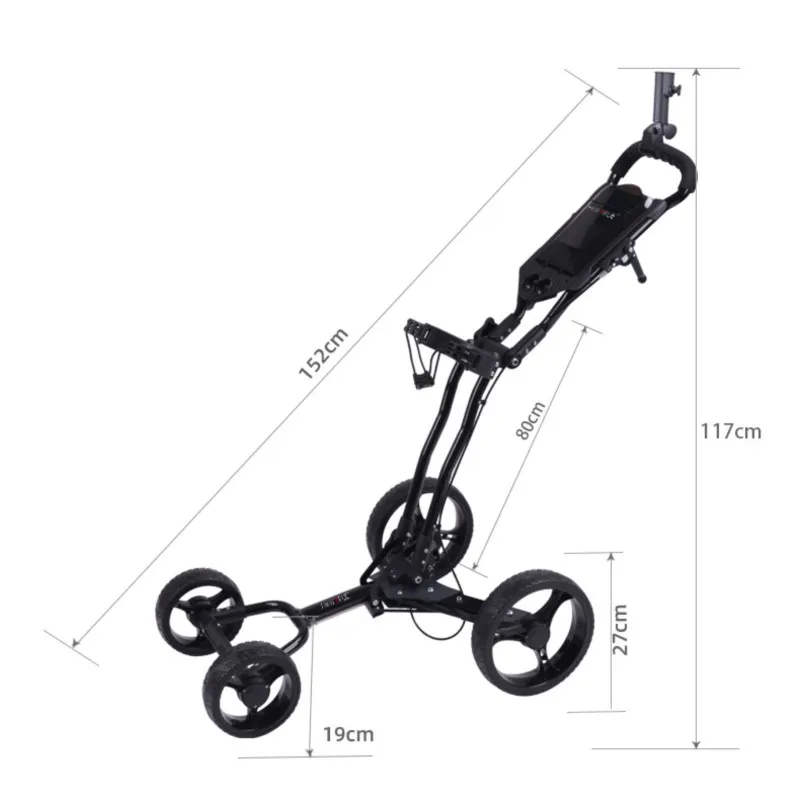 Four-wheeled Golf Cart Trolley Golf Cart Four-wheeled Hand Trailer Supplies