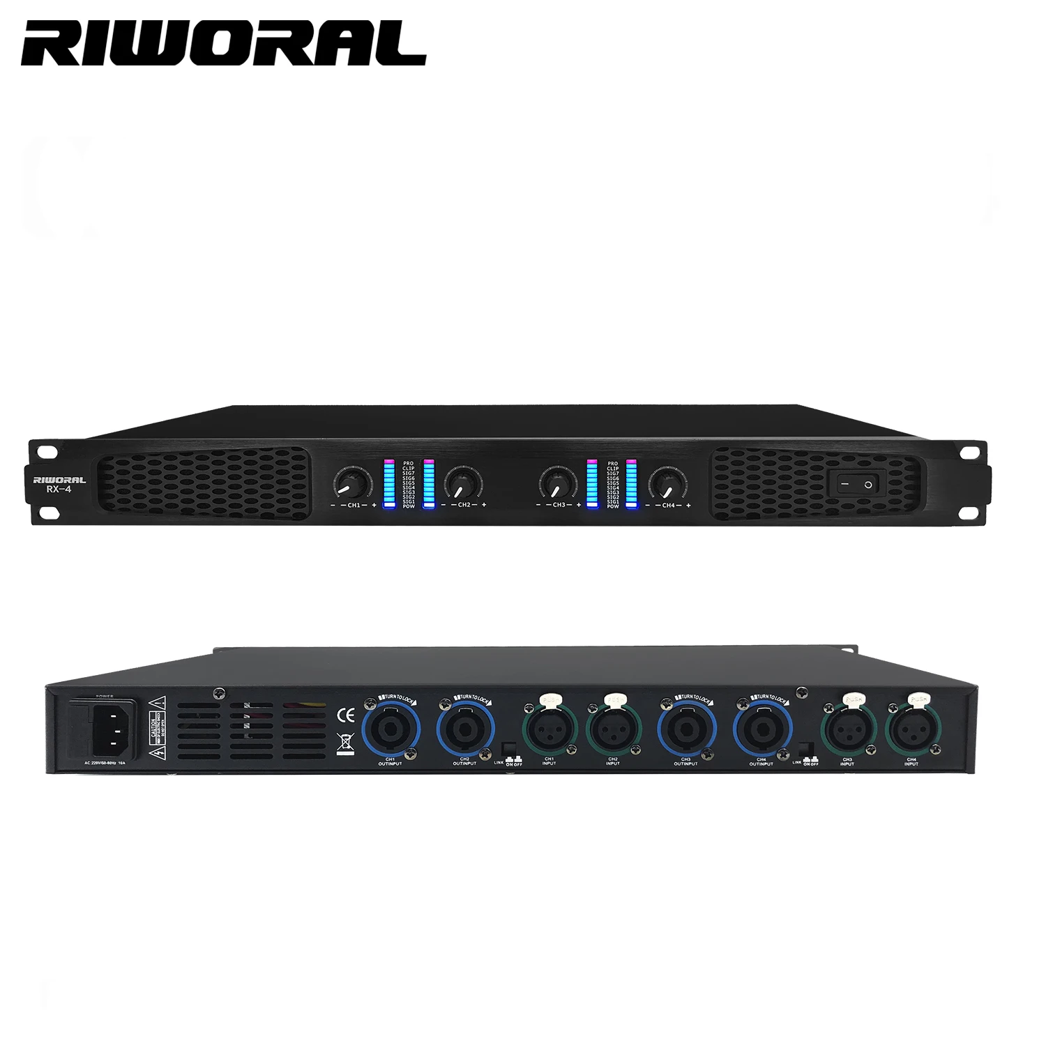 

RA4 Power Amplifier 1000w Professional Amplifier 1000 Watts Professional Power Amplifiers Stage
