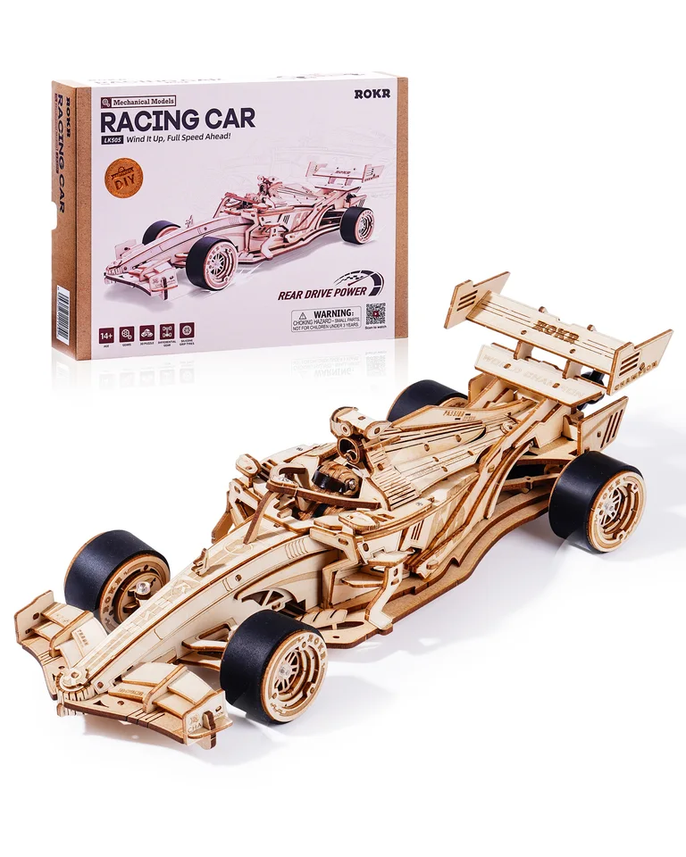 Racing Car 3D Wooden Puzzle Model Kit