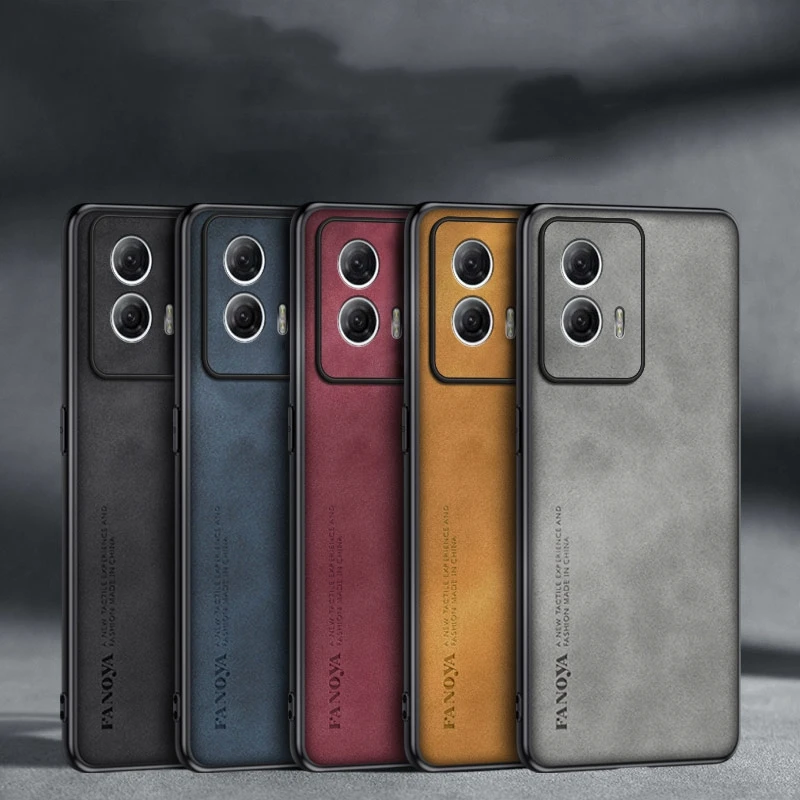 Luxurious Leather Comfort Shockproof Case for Motorola Edge 50 Fusion