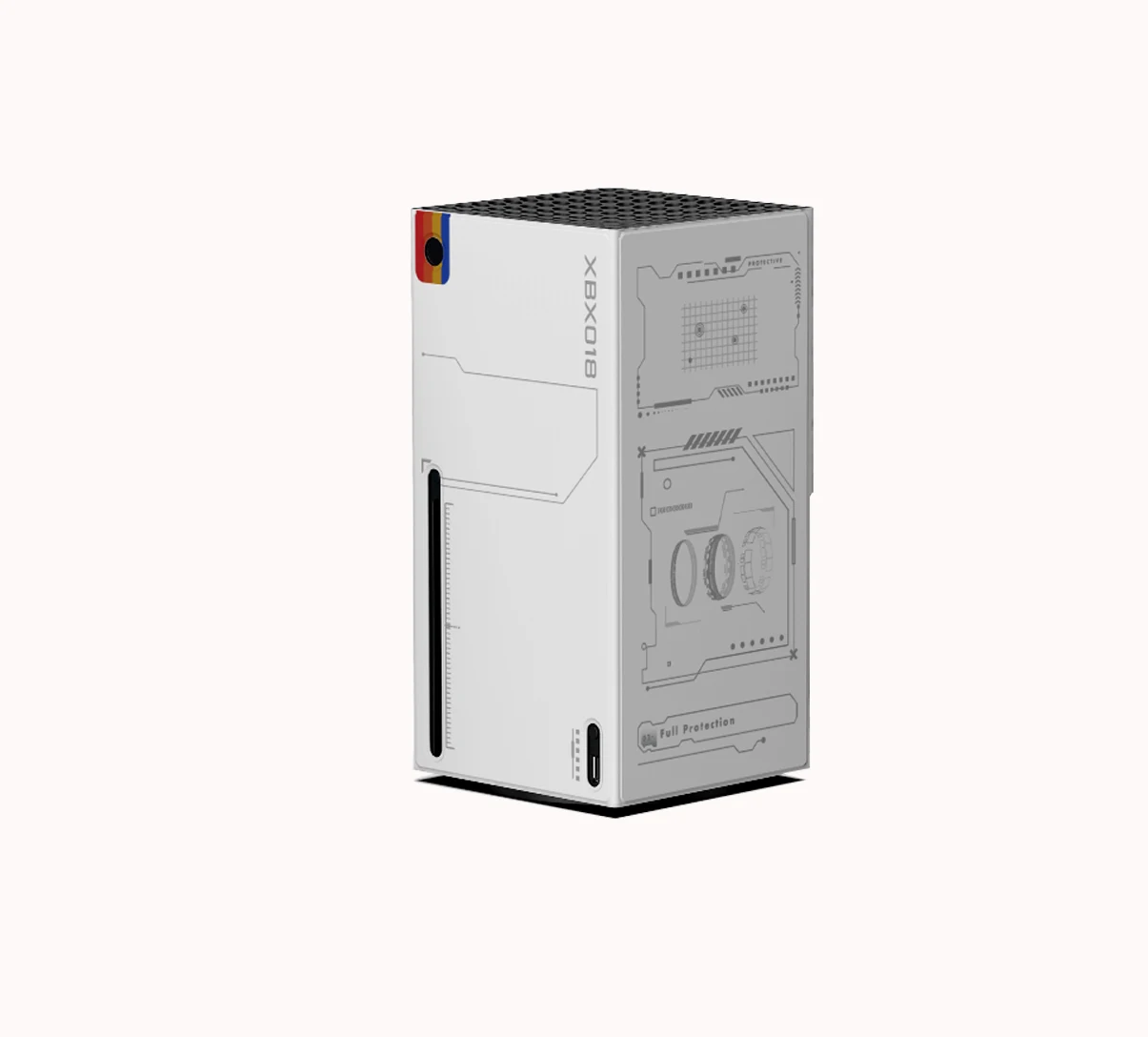 PG-XBX018 For XBOX SeriesX Gaming Console Magnetic Dust Protection Case XSX Host Storage Protection Case