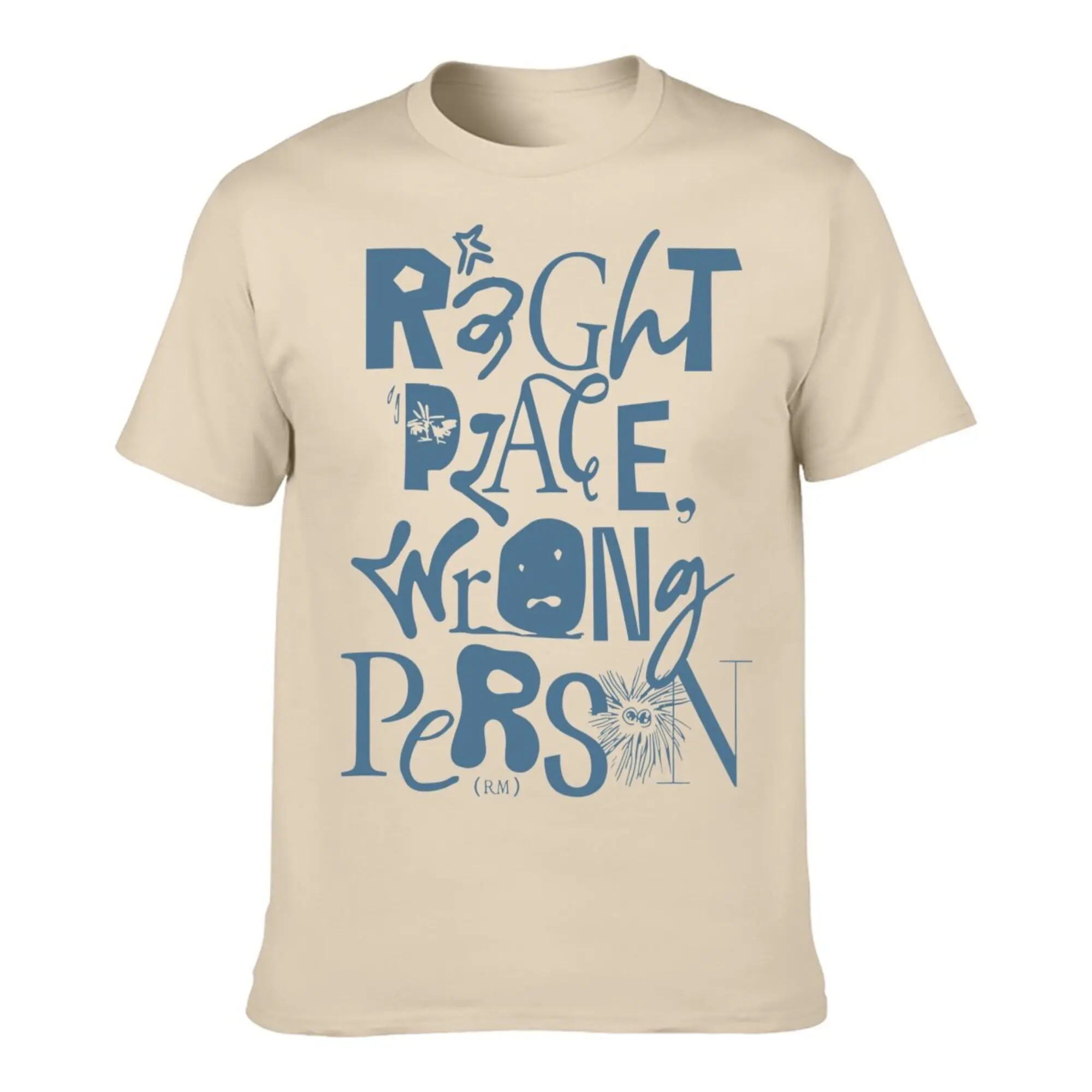 Rm Right Place Wrong Person Graphic Tee Cotton Tees Short