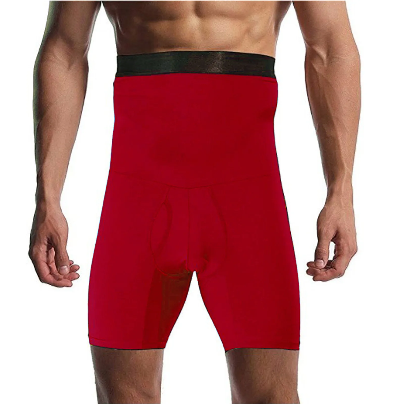 Men Body Shaper Leg Underwear Boxer Tummy Control Shorts Men High Waist  Slimming Shapewear Belly Girdle Brief Tight Trousers