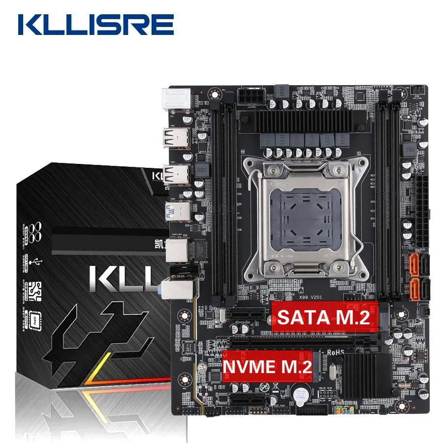 Kllisre X99 płyta główna pulpitu LGA 2011 3 gniazdo NVME SATA M.2 ...