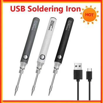 휴대용 무선 전기 납땜 다리미, 세라믹 코어 가열 온도 조절, 용접 납땜 다리미 수리 도구, USB 5V 8W