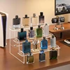Acrylic Display Shelf Transparent Ladder Makeup Pottery Doll Storage Rack Food Desserts Perfume Storage Rack 3