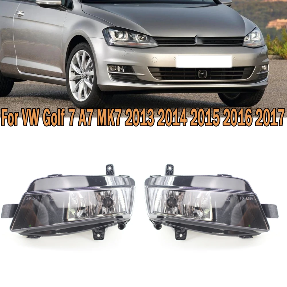 Front Bumper Lower Fog Light Front Headlight With Halogen Bulb For VW Golf 7 A7 MK7 2013 2014-2017 5GG941661 5GG941662 For Car