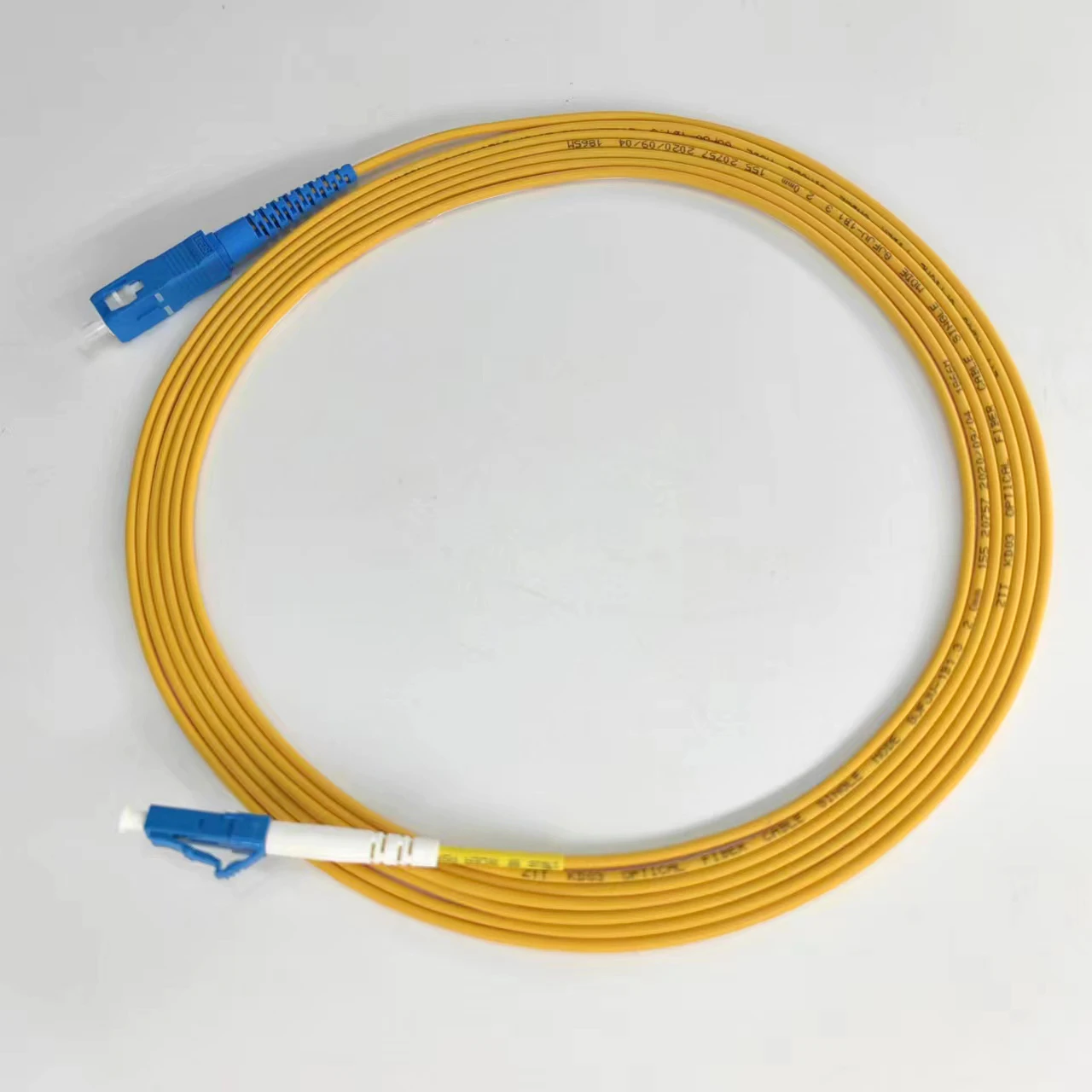 Fiber  Optic Cable Soft Jumper 10PCS  SC UPC-LC UPC  G652D 3M 2.0mm  Single Mode SC-LC UPC Simplex  CORE Bend Insensitive