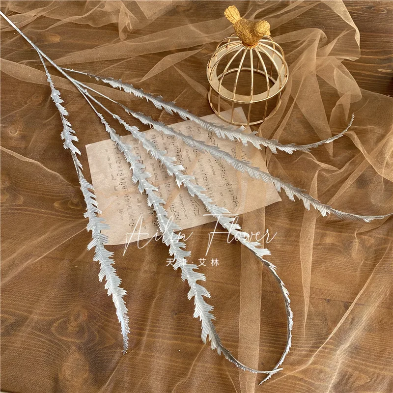 Silver Series Artificial Foliage for DIY Floral Arrangements and Home Decor