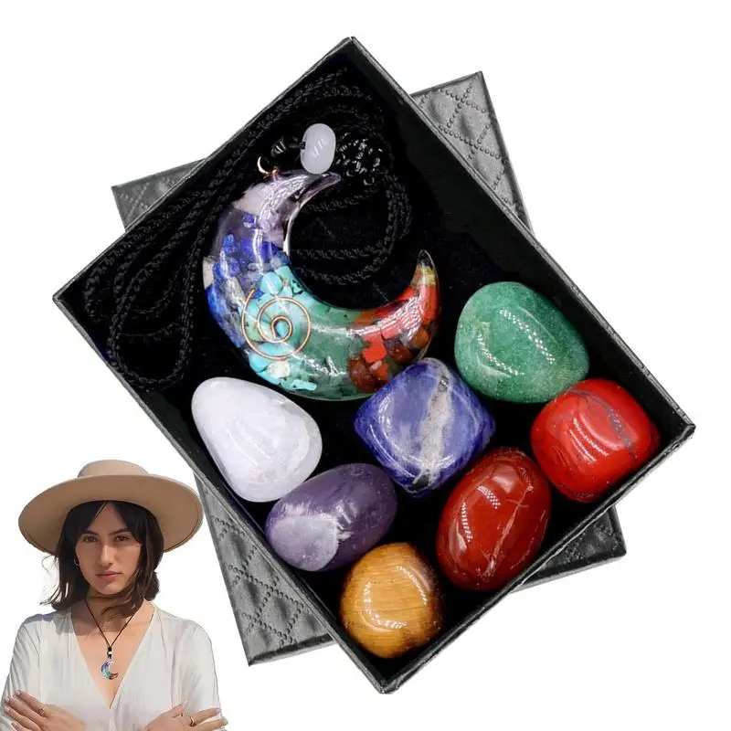 

Chakra Crystal Set Healing Crystals Set With 7 Chakra Stones Healing Stones Room Decor Chakra Stone Kit For Positive Energy