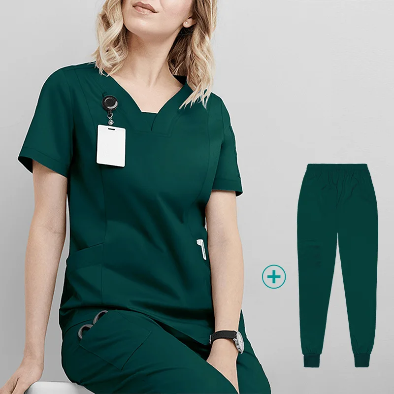 Nurse and Surgeons Isolation Clothing Overalls Nurse Uniform Short-sleeved Hand Washing Clothes Women Skin Management Overalls Nurse Uniform Suits