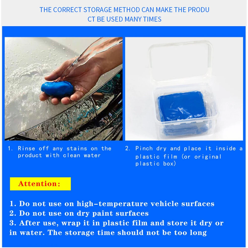 Car cleaning clay bar car detailing cleaner Car clay bar auto detailing clay bar anti scratch car washing cleaner auto wash magic RV bus glass cleaning