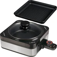 Removable hotplate for 1 person (with wave plate & pot plate) Silver YHC-W 600 (S) 1