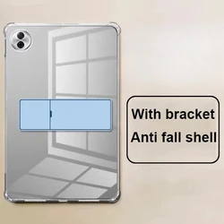 Premium Transparent TPU Case with Built - in Stand for Pad 10 12.1 2025 (Blue)
