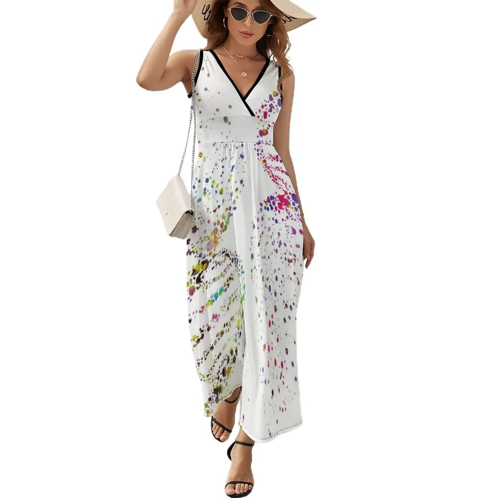 

DNA, Watercolor Art,Dna double helix genetic Sleeveless Dress women's summer clothing 2023 Dresses beach dress