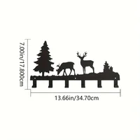 Metal Elk Key Hooks - Wall-mounted and Multi-Purpose for Clothes, Bags and Keys. Enhance Room Aesthetics and Home Decor 2