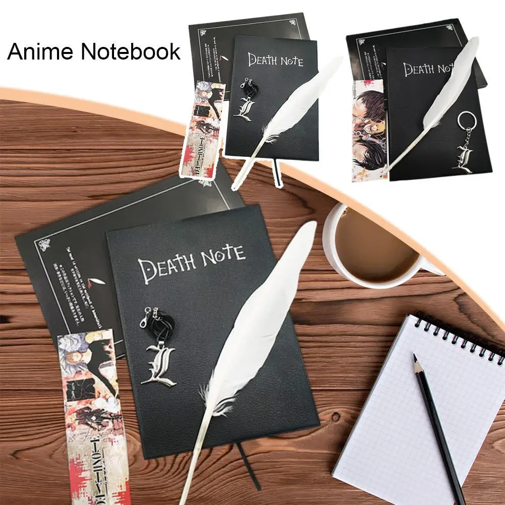 A5 Anime Death Note Notebook Set Journal Collectable Death Note Notebook School Anime Theme Writing Journal Birthday Gift