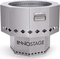 Stainless Steel Fire Pit - Smokeless Portable Design Woodpellet Firepits 1
