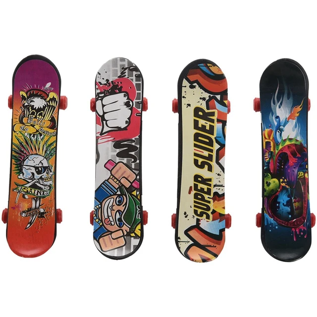 5pcs Mini Pack Finger Board Tech Skateboard Deck Truck Toy Gift