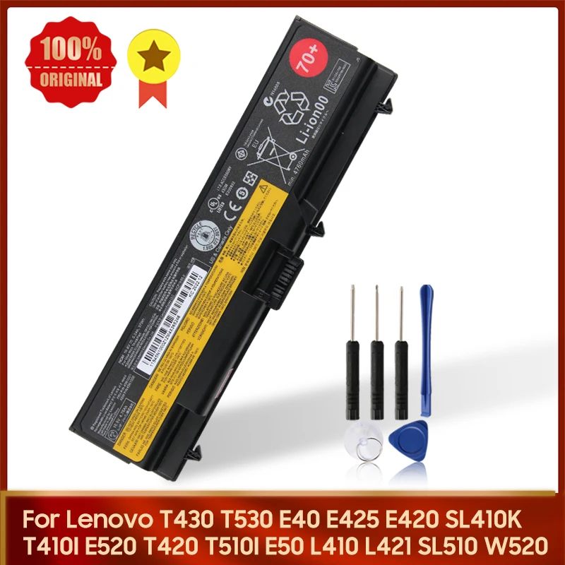 Batteria Per Lenovo Thinkpad T420 T430 T430I T530 T510I T410I E40 E425 E420 L410 L421 L530 L430 W520 W530 E520 E50 Sl510 Sl410K