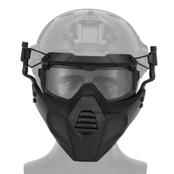 Tactical Full Face Protective Mask for Outdoor Sports and Shooting Activities (Black)