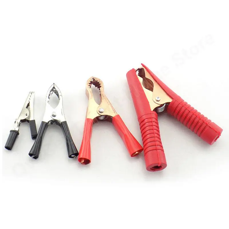 DIY Connector Electric Alligator Clips car Battery Clamps For Car Test Probe Crocodile Clip 5A/30A/50A/100A Electrical Tools alligator clips test clip test hooks clips