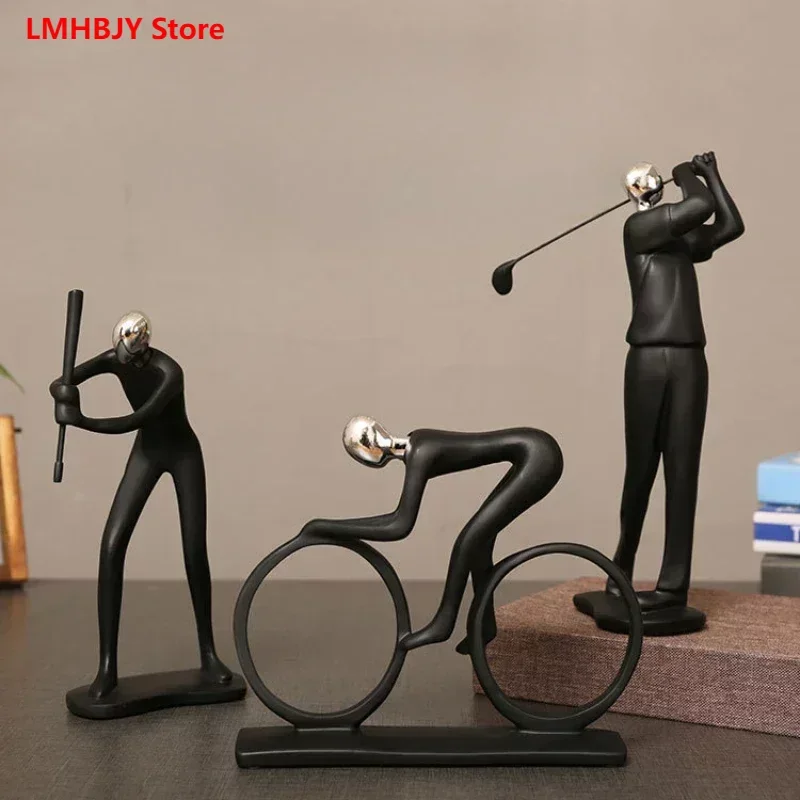 

LMHBJY Simple Sports Ornaments Living Room Study Cupboard Wine Cabinet Character Ornaments Home Personality Fashion Art.