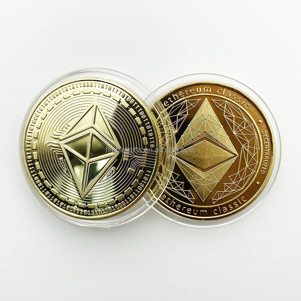 Gold Plated Bitcoin Commemorative Art Collectible