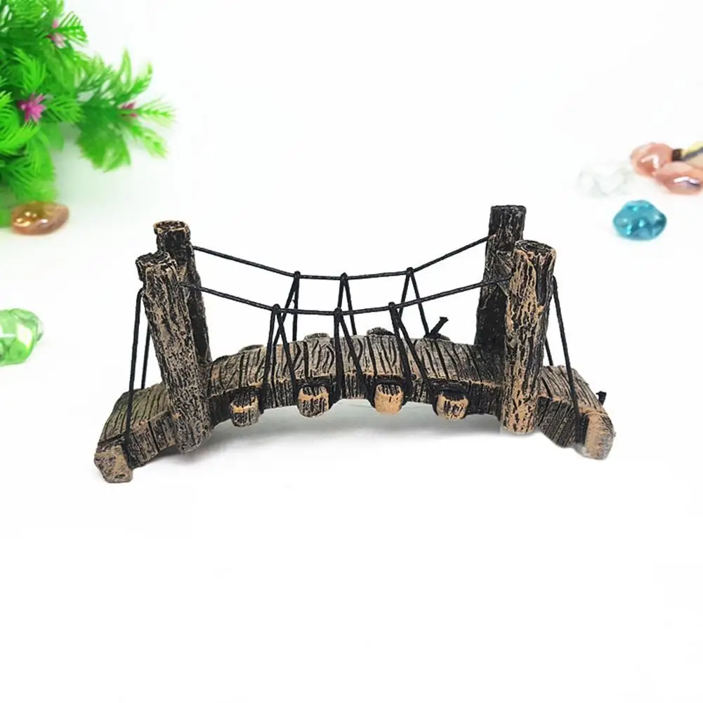 Fake Aquarium Water Bridge Ornament Fish Tank Synthetic Resin Decor Non-toxic Ornament Decoration Aquarium Accessories