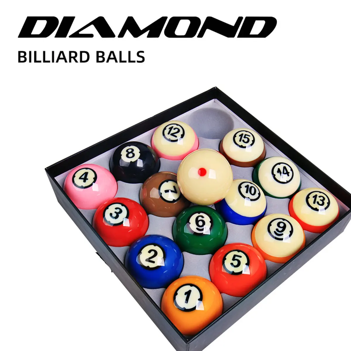 Cosmos Diamond Billiards Pool Ball Big Number 2-1/4" Set