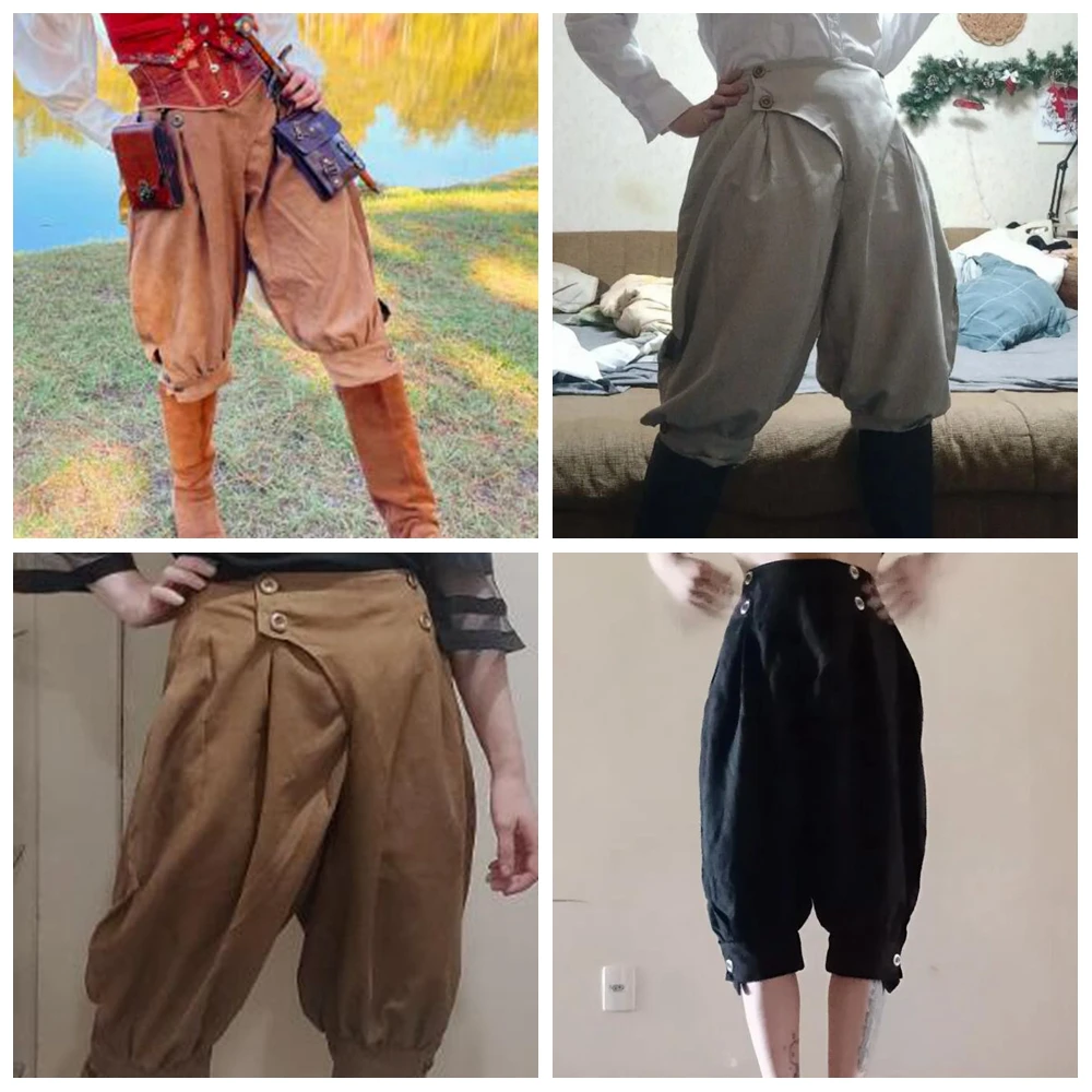 Pirate Hosen Frauen Medieval Renaissance Viking Cosplay Kostüm Lose Hosen Horseman Bauer Castaways Kostüm Pumphose Hose