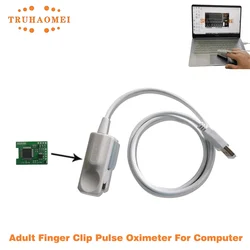 Portable USB Finger Clip Pulse Oximeter with Software Integration (Adult Finger Clip)