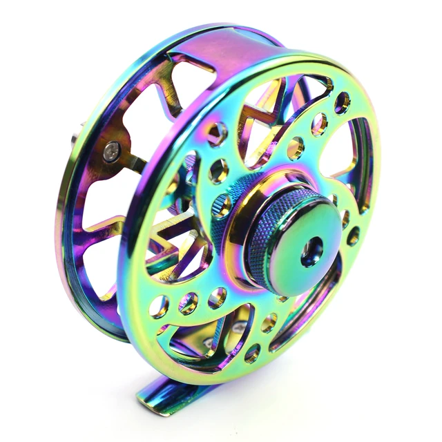 New Colorful Fly Fishing Wheel 5/7 7/9 9/10 Wt Fly Reel Cnc Machine Cut  Large Arbor Die Casting Aluminum Fly Reel Stream Fishing - Fishing Reels -  AliExpress