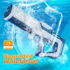 Summer Outdoor Electric Water Gun Continuous Shooting Large Capacity Automatic Water Suction Gun Boy Handheld Beach toys for kid 3