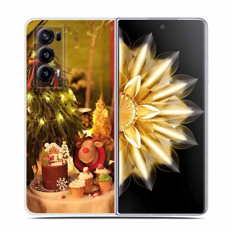 Christmas Cute Clear Hard Plastic Back Cover - Cartoon Design