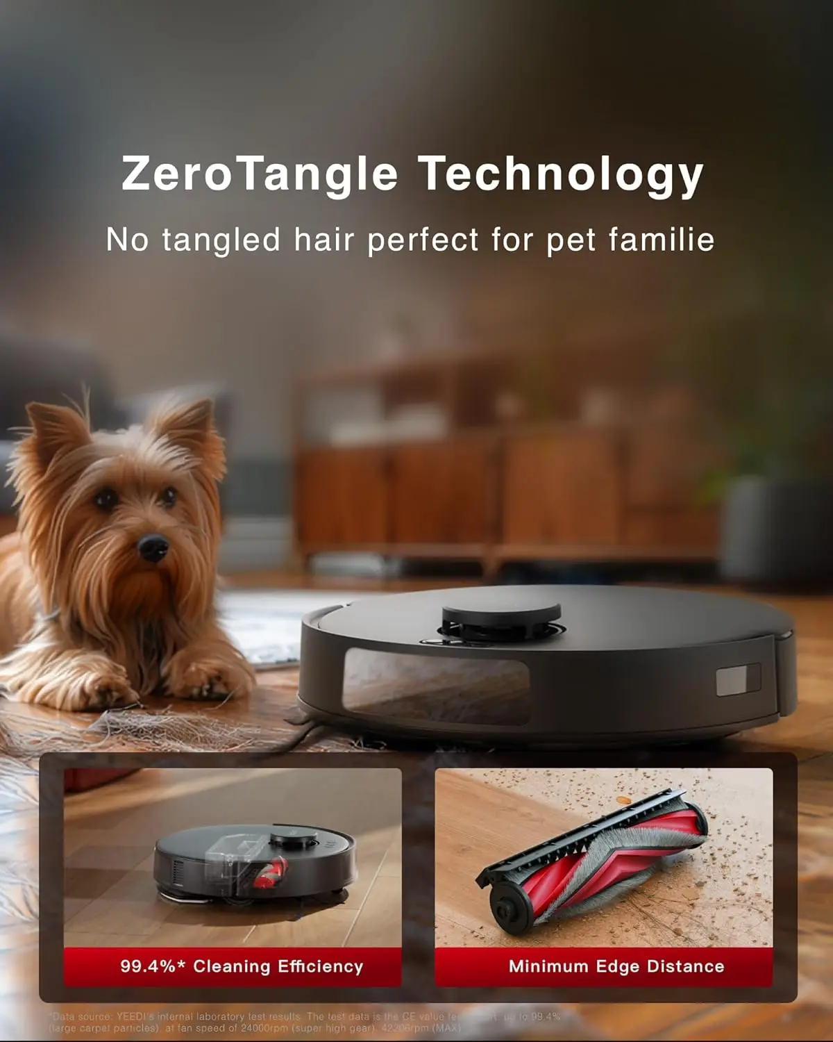 Robot Vacuum and Mop, 8000Pa Strong Suction, 7-week Dust Storage, Bagless Dust Container, PureCyclone Tech, Z