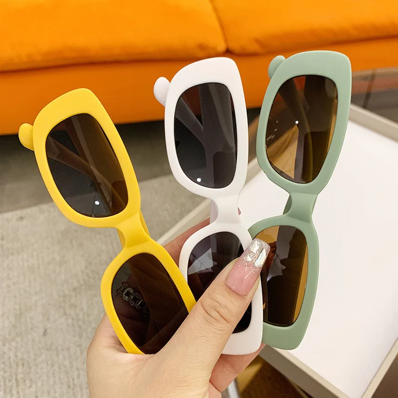 Square Frame Children Sun Kids Sunshade Boys Girls Eye Protection Sun Glasses Ultraviolet Protection Dress Up_voghion.com