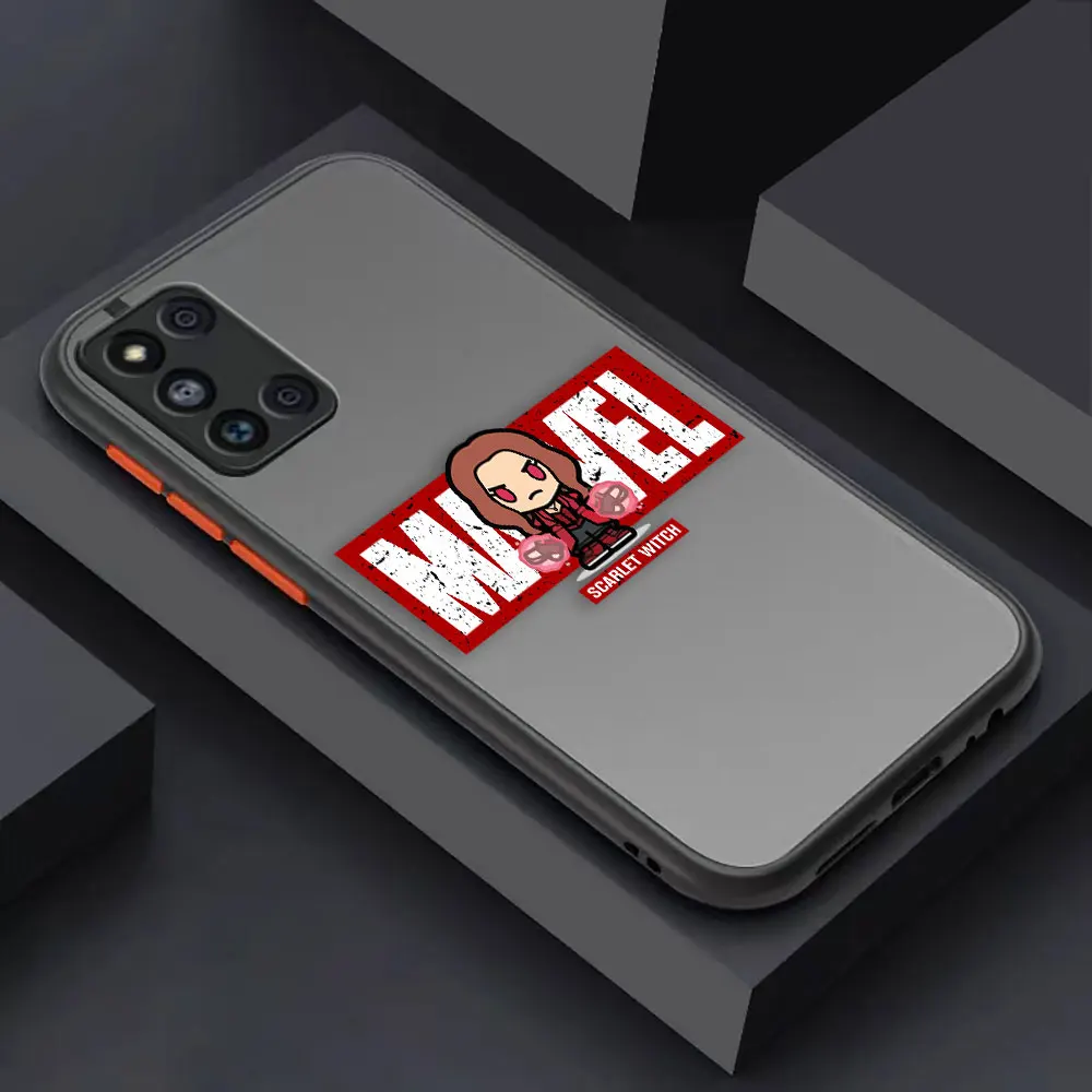 thumbnail image 1 of Matte Case for Samsung Galaxy M62 M53 M52 M51 M33 M32 M31 M30S 5G J8 J7 J6 J5 J4 Case Funda The Handsome Marvel Avengers Cartoon, 1 of 5