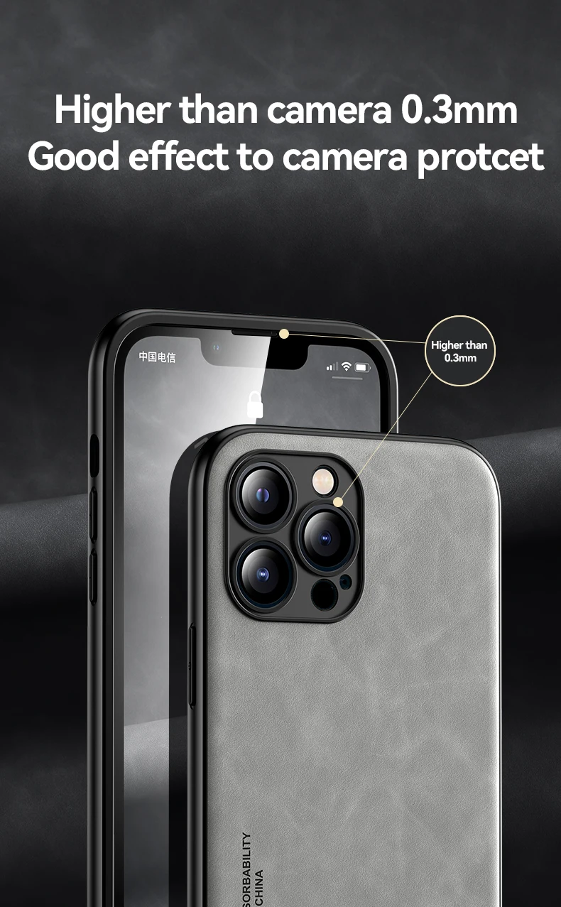 Magnetische Handyhülle Aus Mattleder Für Iphone Stoßfest_voghion.com