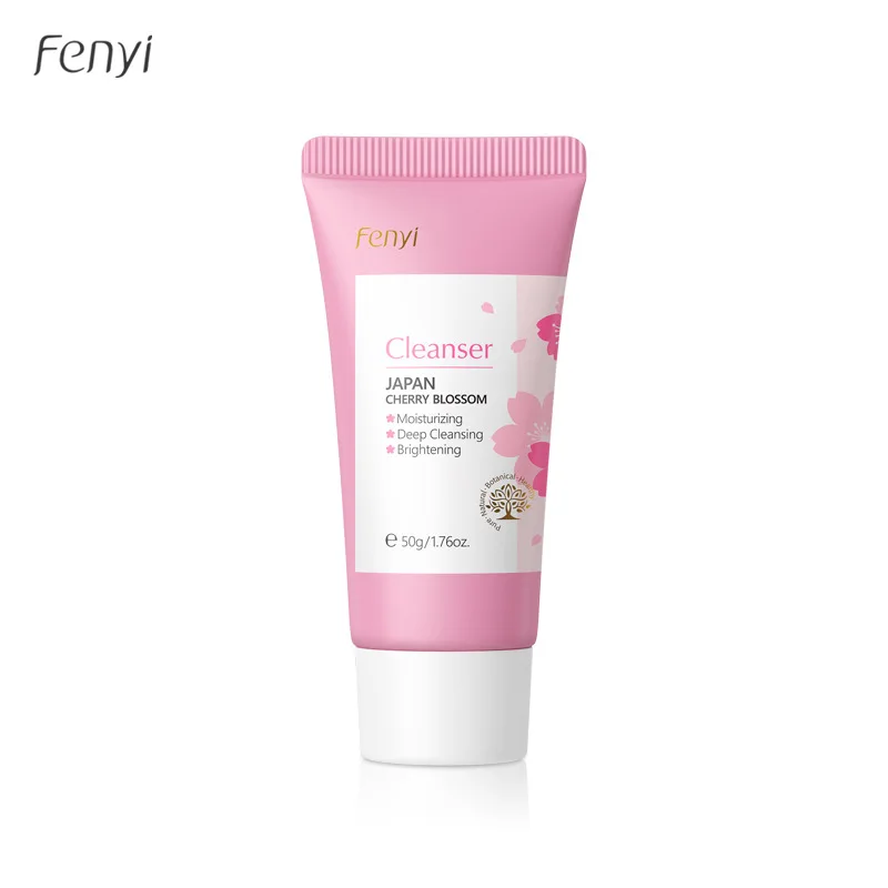 LAlKOU Sakura Gentle Facial Foaming Cleanser Shrink Pores Deep Clean Oil Control Reduce Blackhead Moisturizing Facial Skin Care 3
