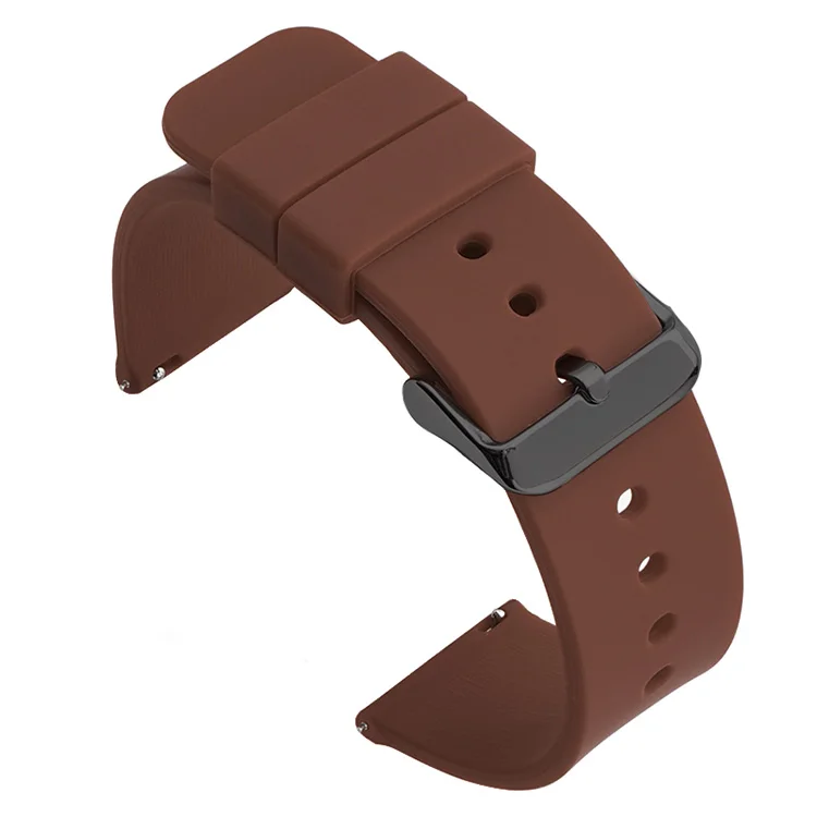 Universal Quick Release Waterproof Silicone Watch Band - Soft Rubber Replacement Bracelet (Various Sizes)