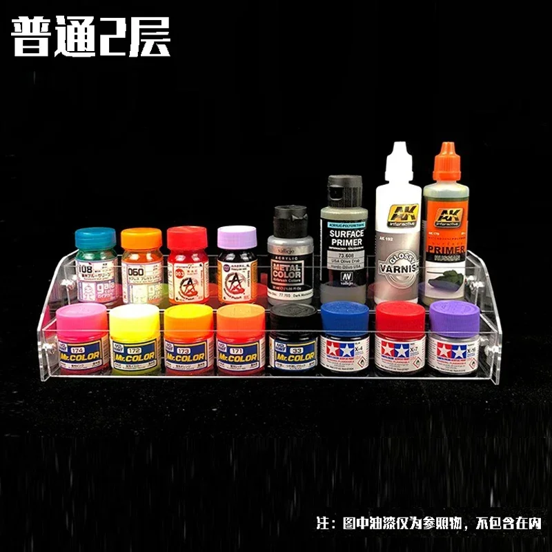 Universal Acrylic Transparent Paints Storage Rack Pigment Storage Box Shelf Assembly Model Building Tools for Model Hobby DIY model tools