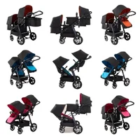 Poussette Double Pliable pour Deux Enfants, Absorbe les Chocs, Chariot à Quatre Roues, Nouvelle Collection 3