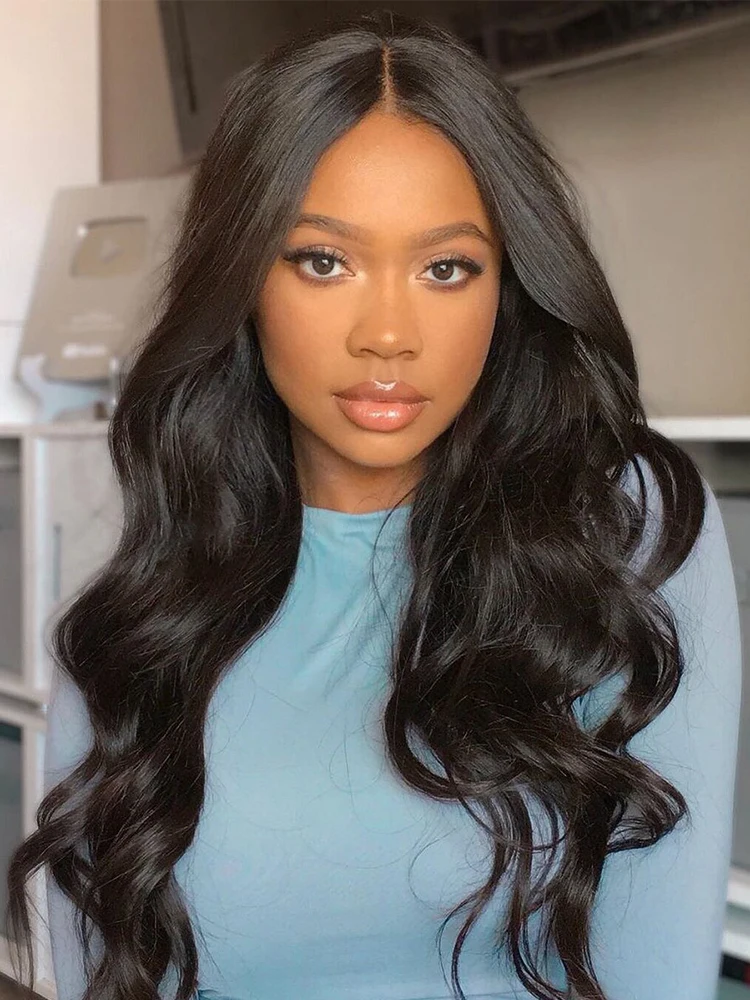 Nnzes Wavy Synthetic Wigs 26Inches Long Water Wave Black Wig Middle Part Synthetic Wigs For Women Brown Red Heat Resistant Hair 7 Nnzes Wavy Synthetic Wigs 26Inches Long Water Wave Black Wig Middle Part Synthetic Wigs For Women Brown Red Heat Resistant Hair