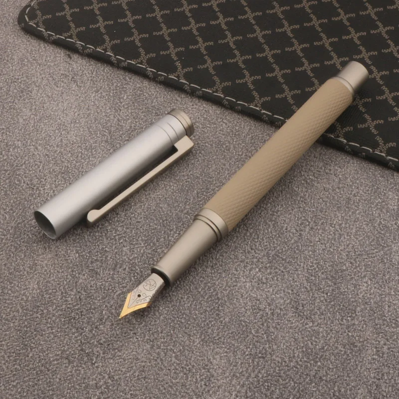 1PC High Quality Brand Fountain Pen stainless steel classic Stationery Office School Supplies INK PEN